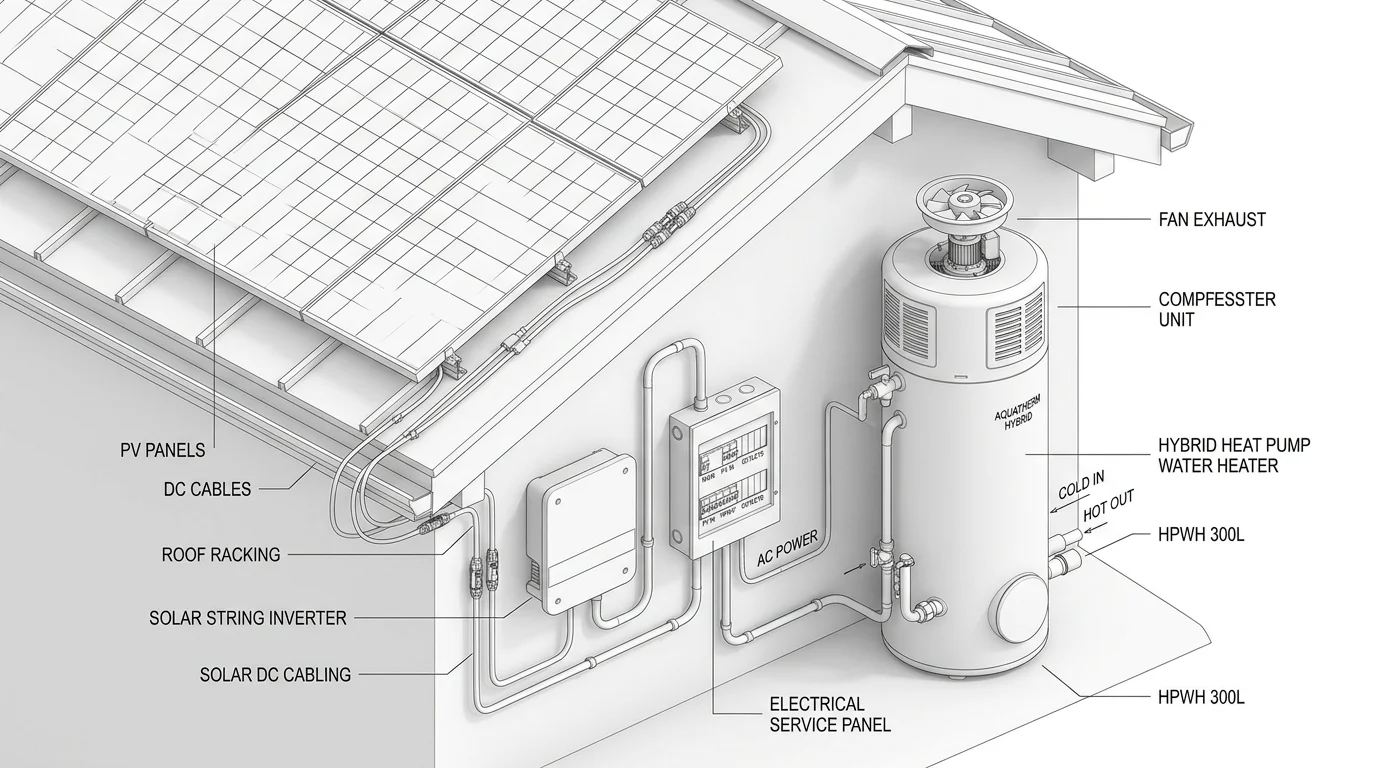 Photovoltaic Solar with Heat Pump Water Heating