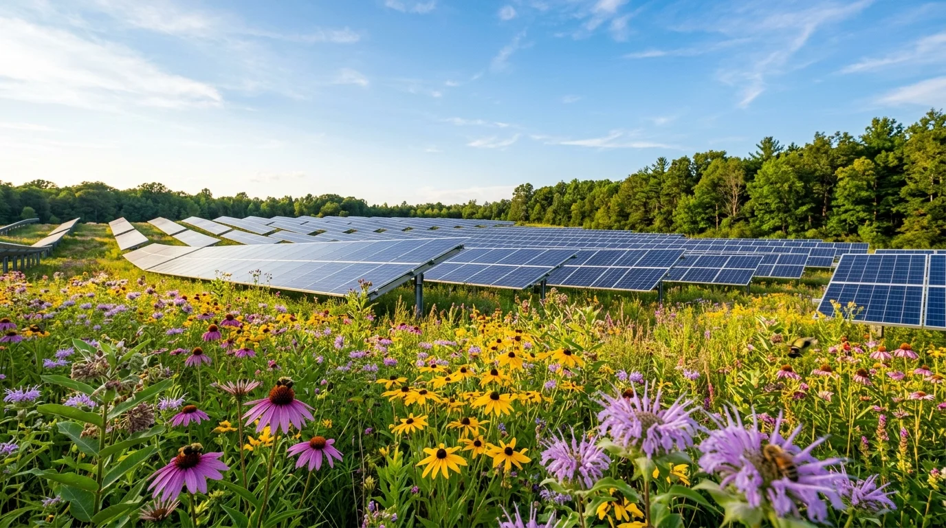 Pollinator-Friendly Solar: Restoring Bees, Soil, and Habitats