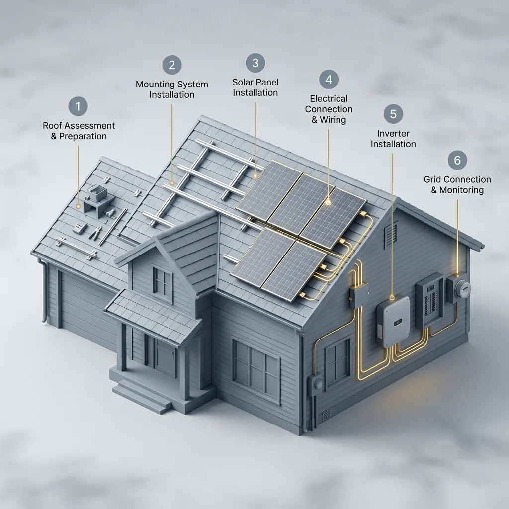 Solar Panel System Installation Process Residential Solar Panel Installation Guide