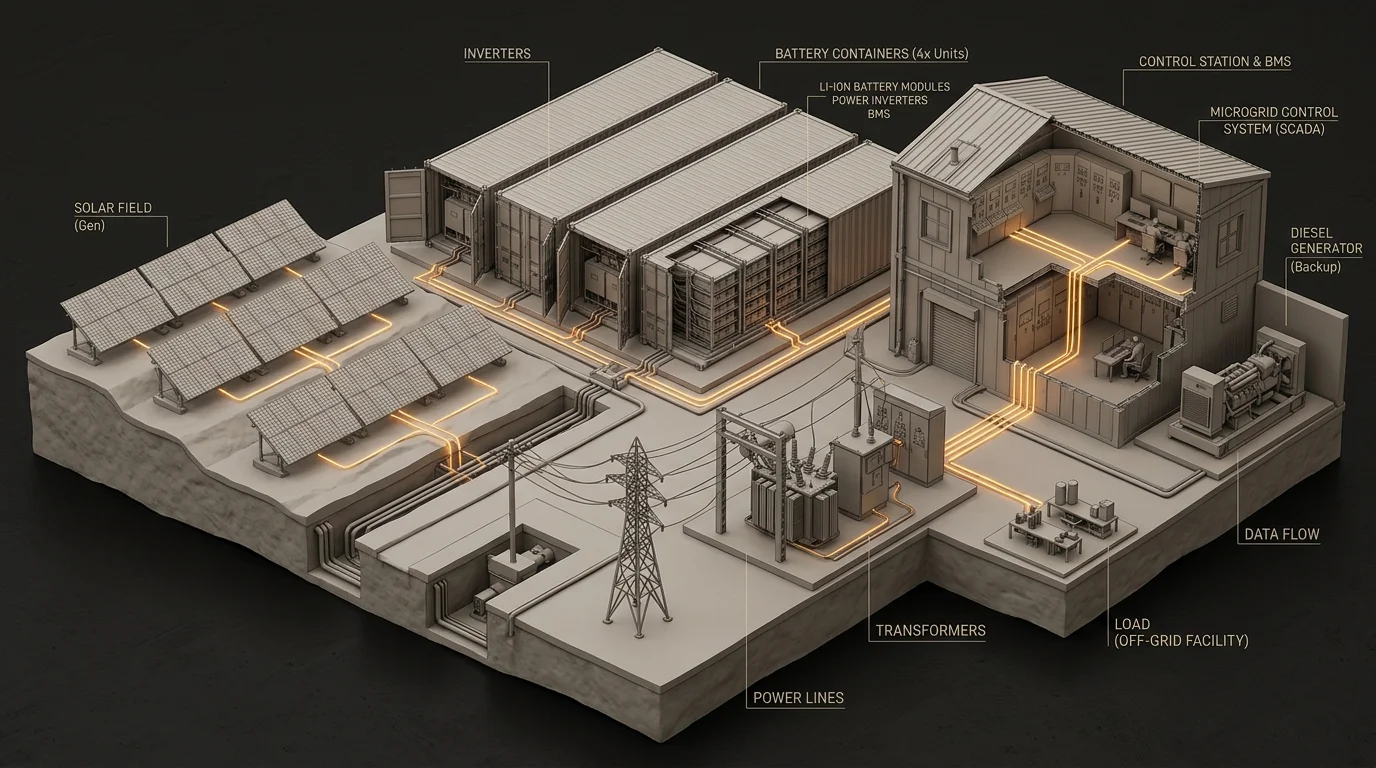 Industrial Solar Mining Microgrids