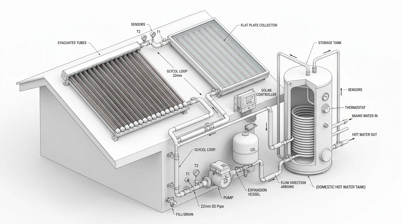 Solar Thermal Evacuated Tube System