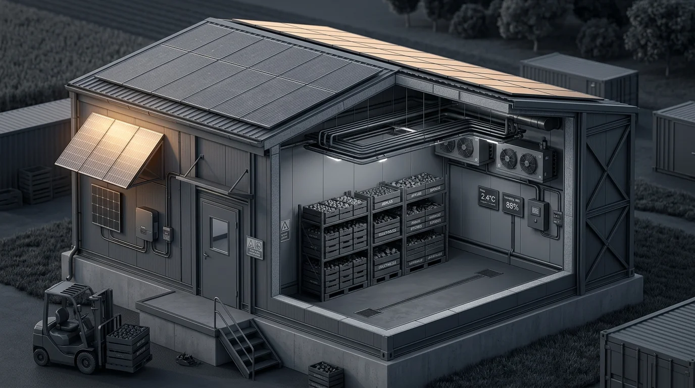 Solar-Powered Cold Storage: Technology, Thermal Batteries, and Agriculture ROI