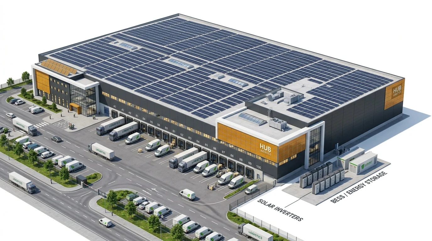 Solar Power for Warehouses: Commercial Rooftop Systems and Fleet Integration